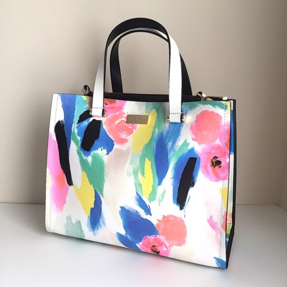 NWOT Kate Spade Arbour Hills Printed Handbag